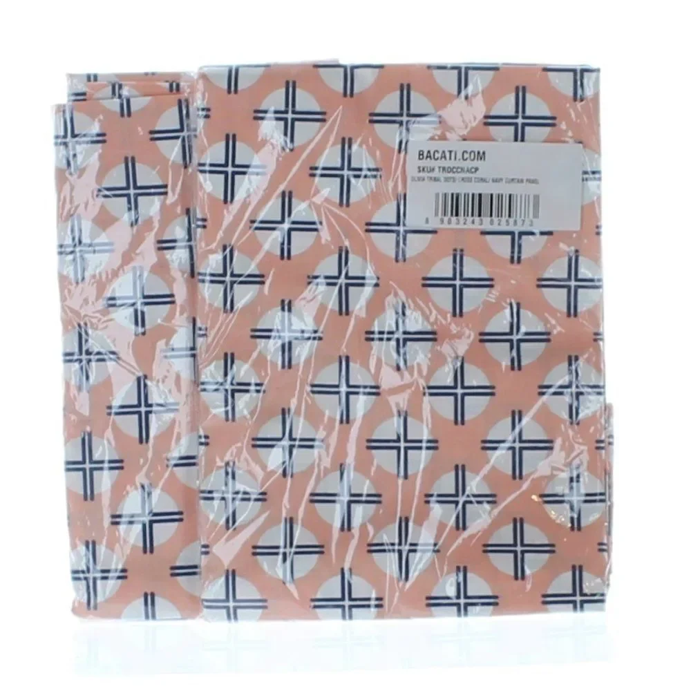 Curtain Panel Set - Olivia Tribal Dots Cross